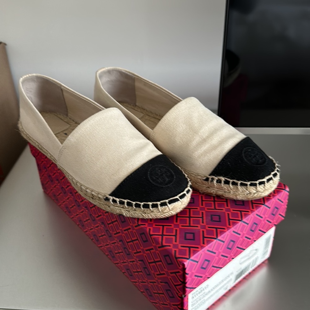 Tory Burch Dulce de Leche Canvas Espadrille